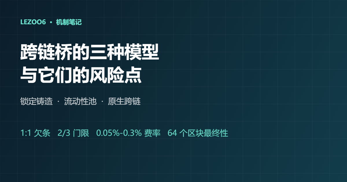 跨链桥的三种模型