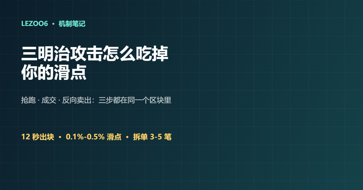 三明治攻击与MEV