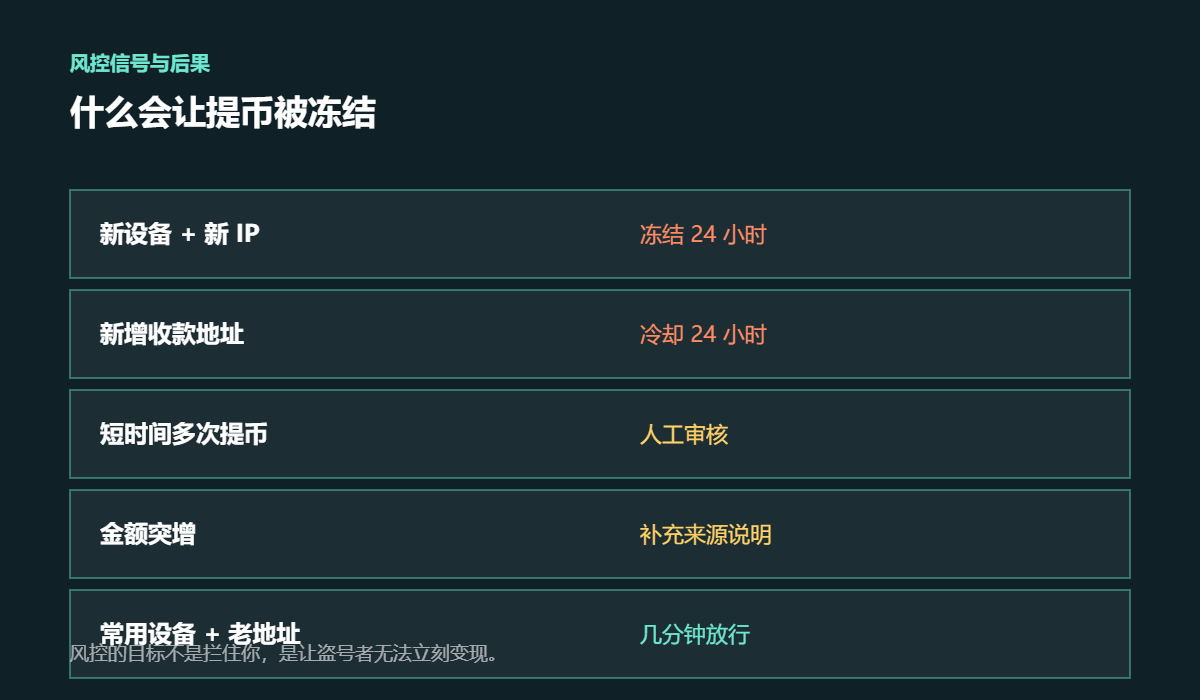风控信号与后果