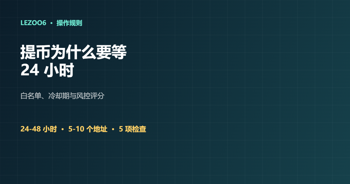 提币白名单与冷却期
